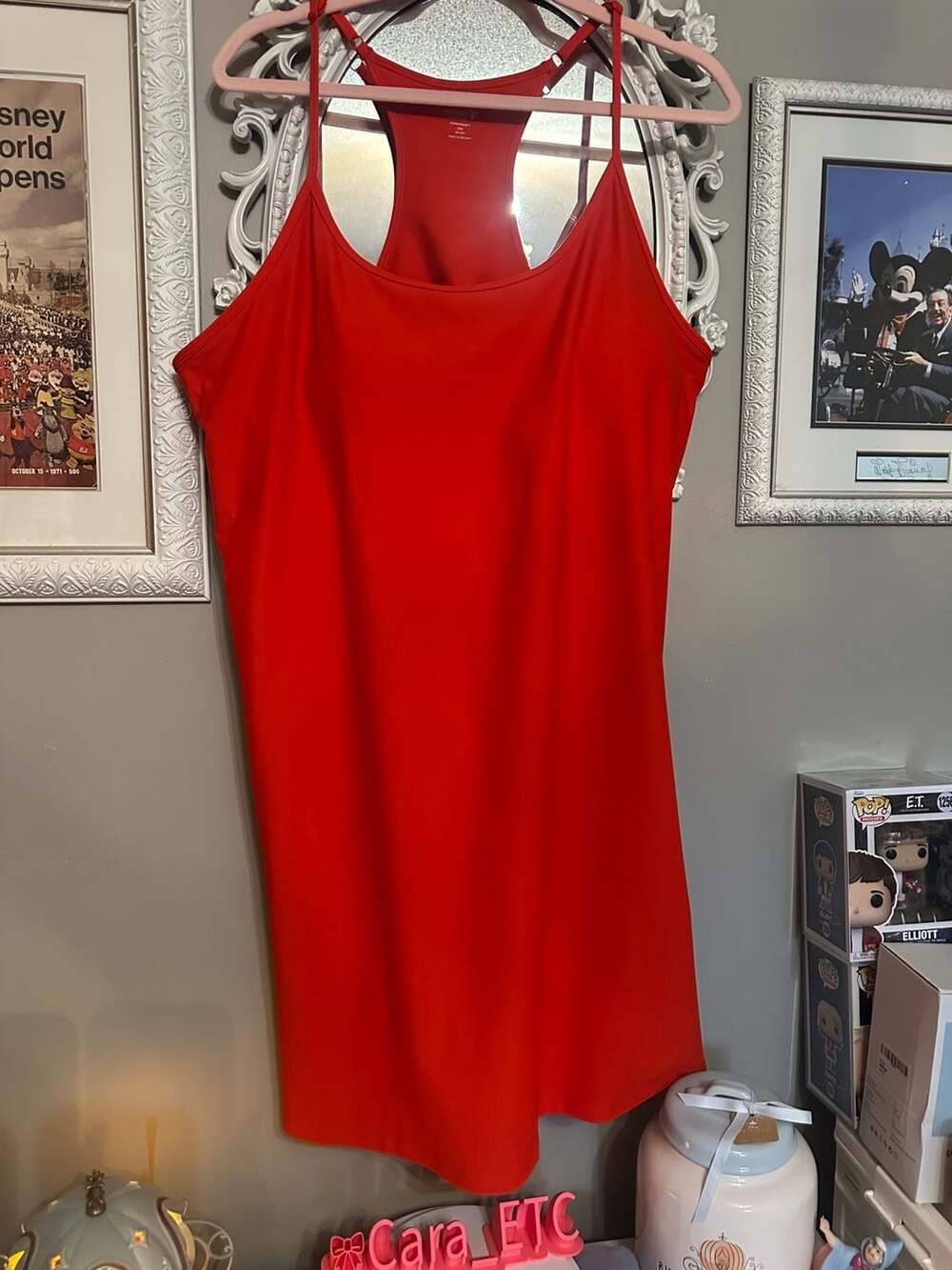 Old Navy Active Powersoft Go-Dry Red Racerback Exercise Dress